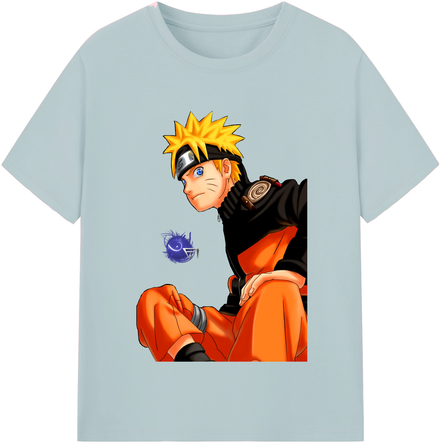 （画像用） NARUTO -ナルト- うずまき ナルト Uzumaki Naruto 綿100％半袖Tシャツ（フロントプリント）